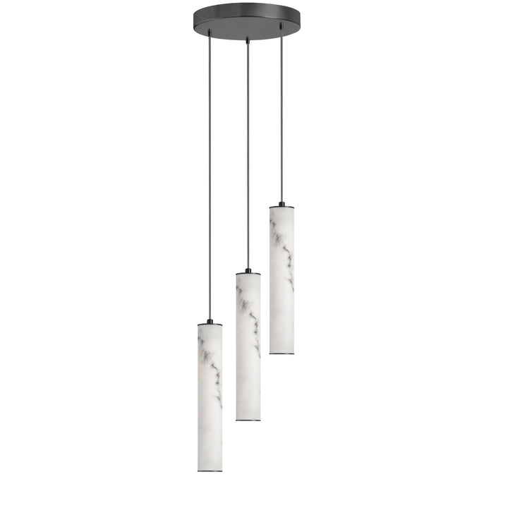 Reuben 30W Pendant in Matte Black by Dainolite