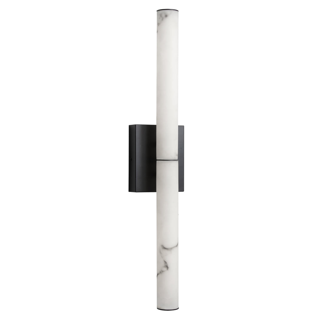 Reuben 20W Wall Sconce in Matte Black by Dainolite
