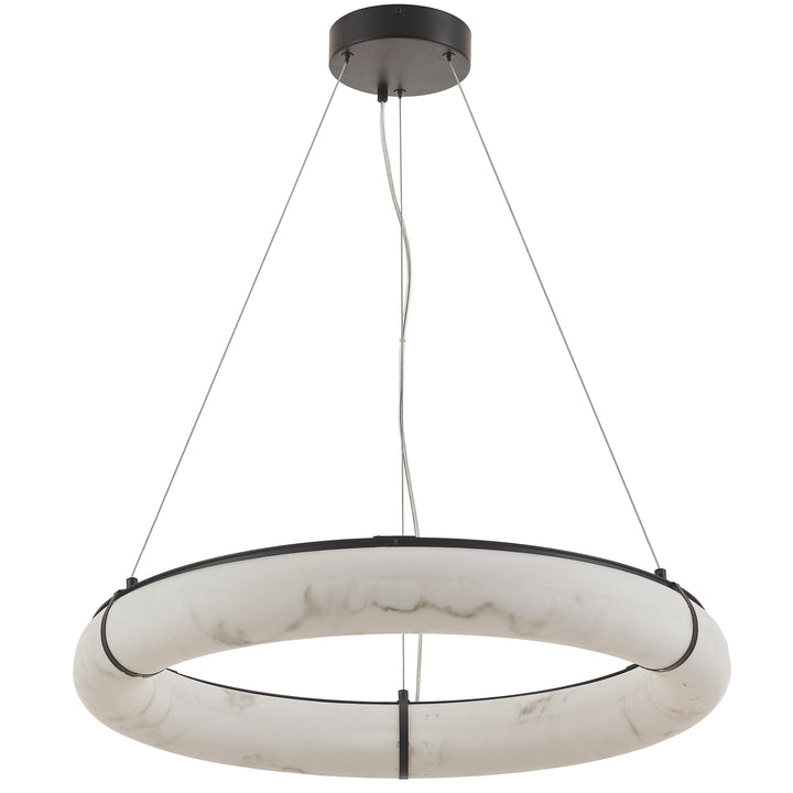 Reuben 63W Pendant in Matte Black by Dainolite