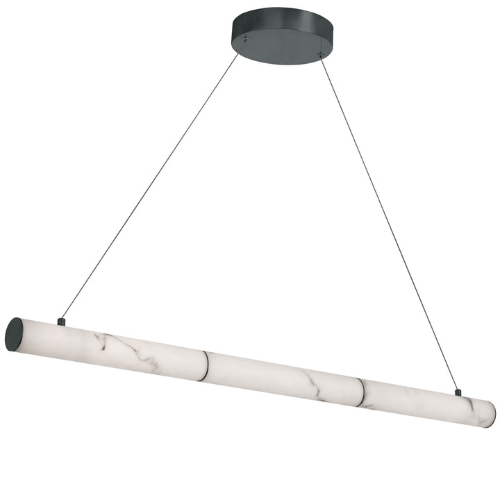 Reuben 30W Horizontal Pendant in Matte Black by Dainolite