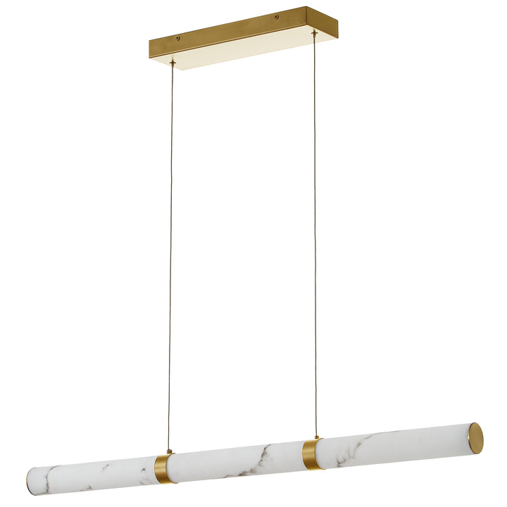 Reuben 30W Horizontal Pendant (RBN-4230LEDHP) in Aged Brass by Dainolite