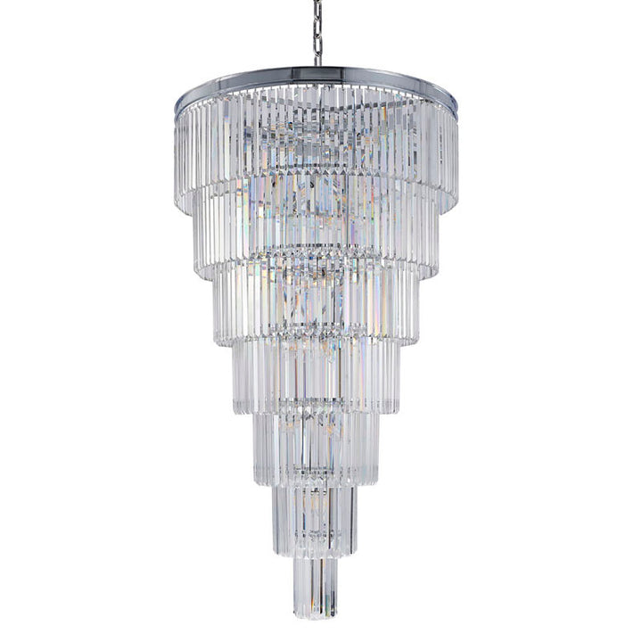 Seven Tier Frame Chandelier with Clear Hanging Crystals (RD14) by Bethel - view 21