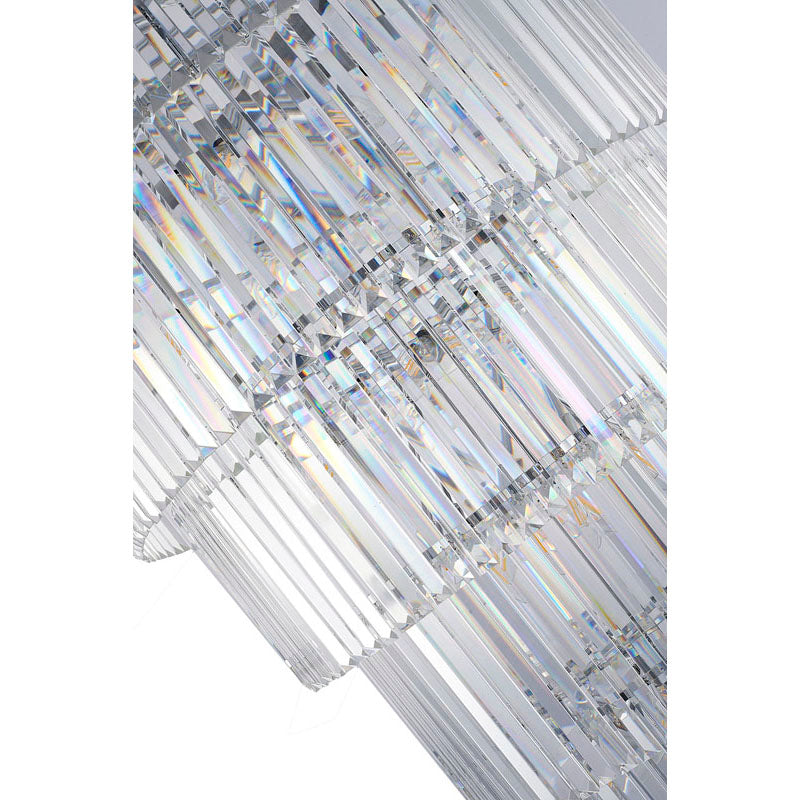 Seven Tier Frame Chandelier with Clear Hanging Crystals (RD14) by Bethel - view 22