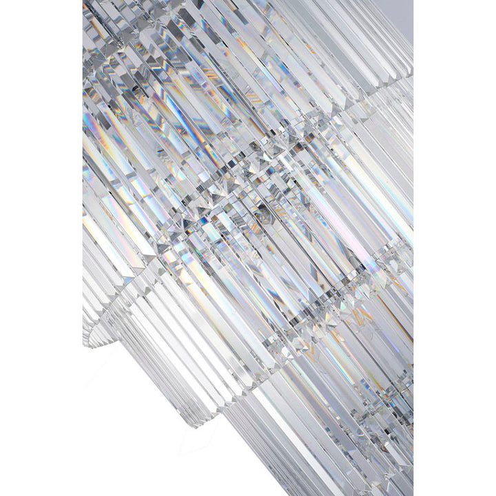 Seven Tier Frame Chandelier with Clear Hanging Crystals (RD14) by Bethel - view 22