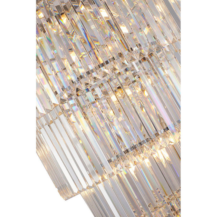Seven Tier Frame Chandelier with Clear Hanging Crystals (RD14) by Bethel - view 23