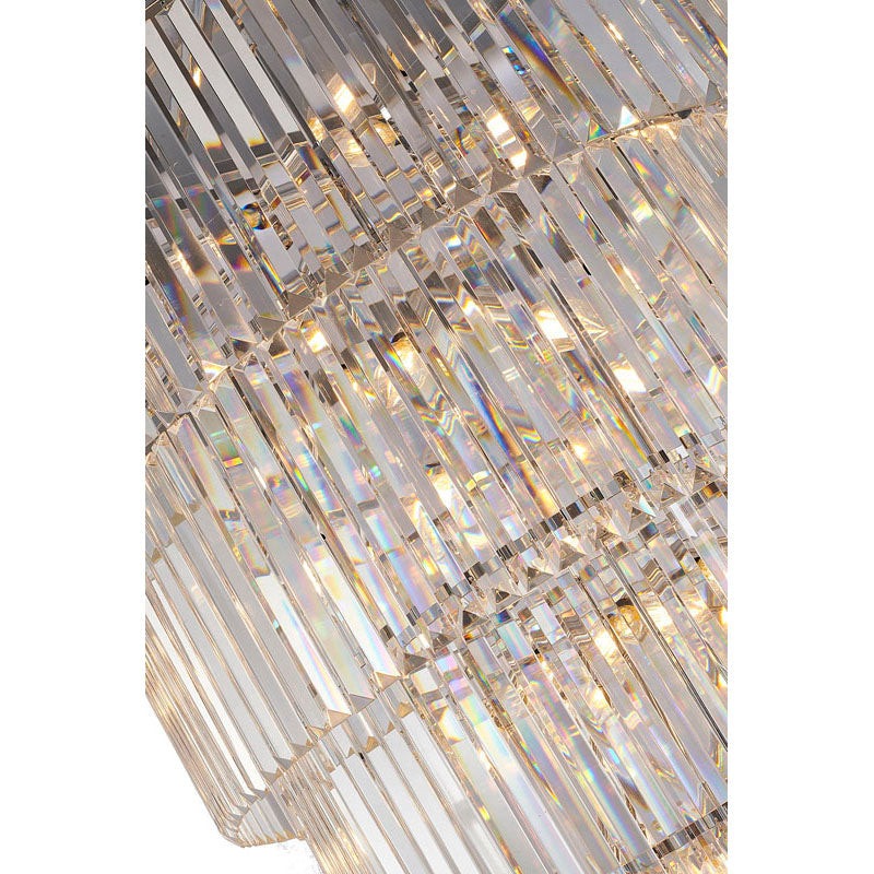 Seven Tier Frame Chandelier with Clear Hanging Crystals (RD14) by Bethel - view 24