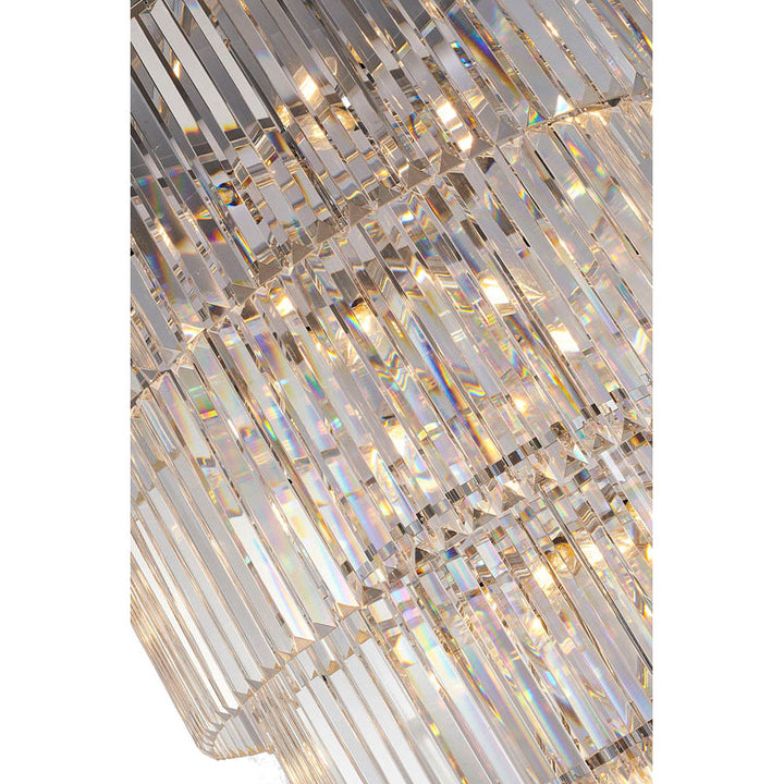 Seven Tier Frame Chandelier with Clear Hanging Crystals (RD14) by Bethel - view 24