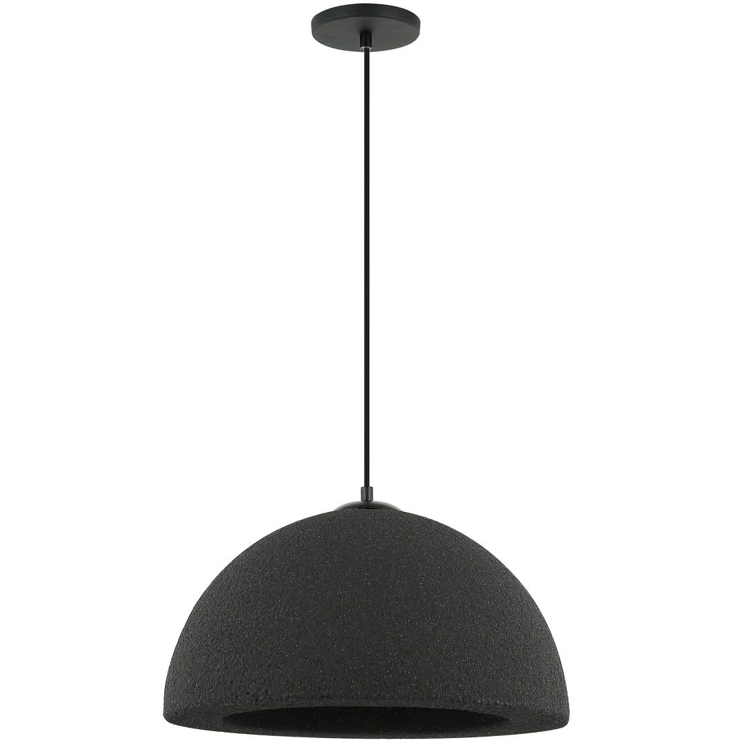 Reese 1 Light Pendant in Matte Black by Dainolite