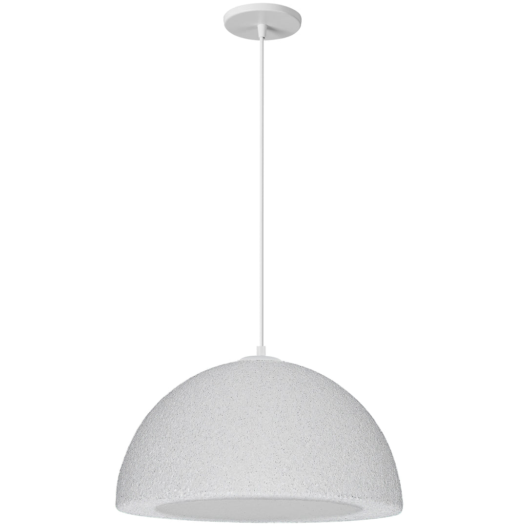 Reese 1 Light Pendant in Matte White by Dainolite