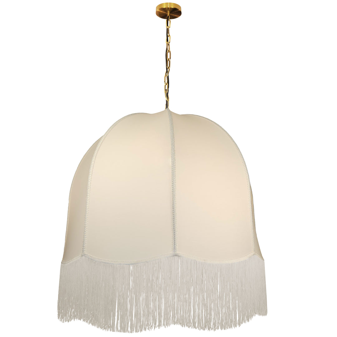 Reina 1 Light Incandescent Pendant in Aged Brass by Dainolite