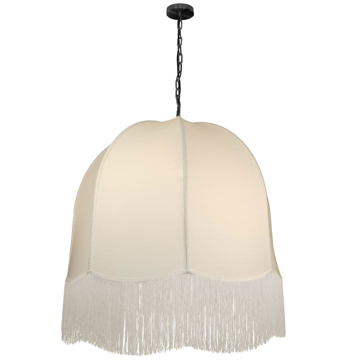 Reina 1 Light Incandescent Pendant in Matte Black by Dainolite