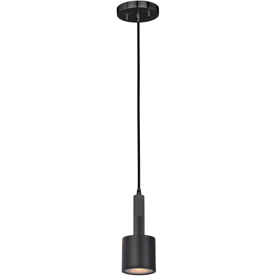 Rhoswen 1 Light Pendant in Matte Black by Dainolite