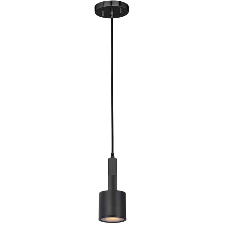 Rhoswen 1 Light Pendant in Matte Black by Dainolite