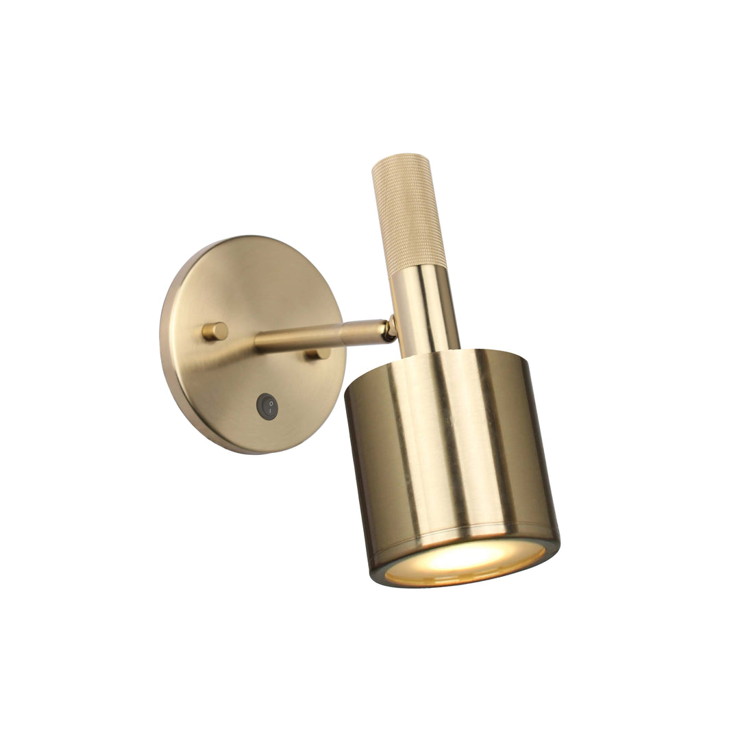Rhoswen 1 Light Wall Sconce in Aged Brass by Dainolite