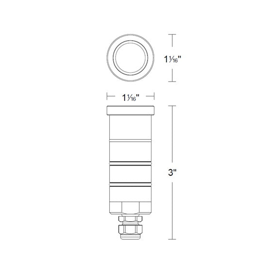 1" Indicator Round Slim