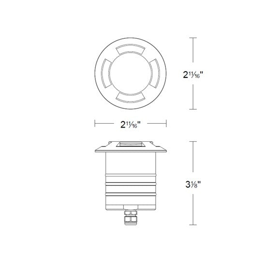 2" Indicator Round Quad Directional