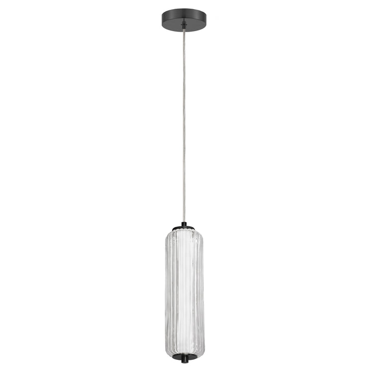 Ramona 10W Pendant in Matte Black by Dainolite