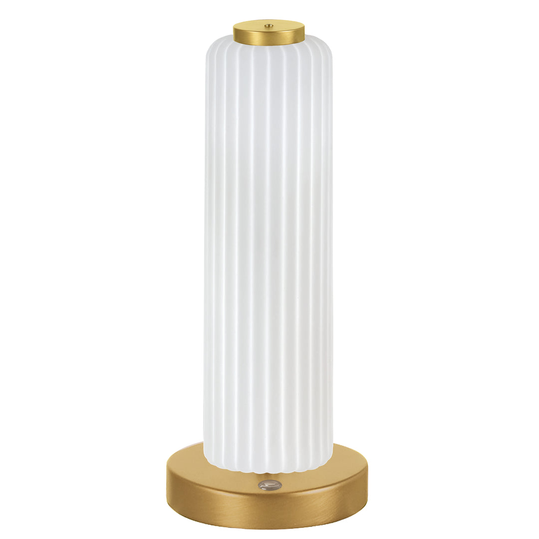 Ramona 10W Table Lamp in Aged Brass by Dainolite