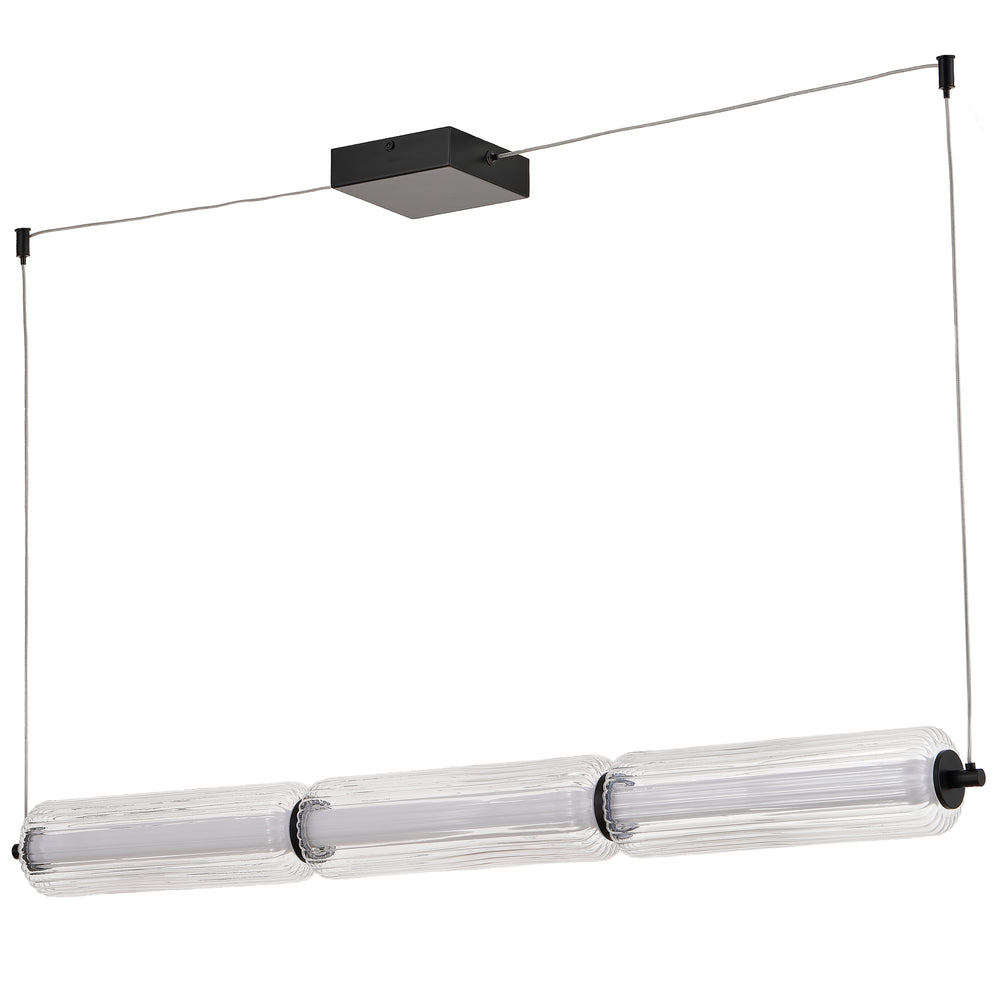 Ramona 30W Horizontal Pendant in Matte Black by Dainolite