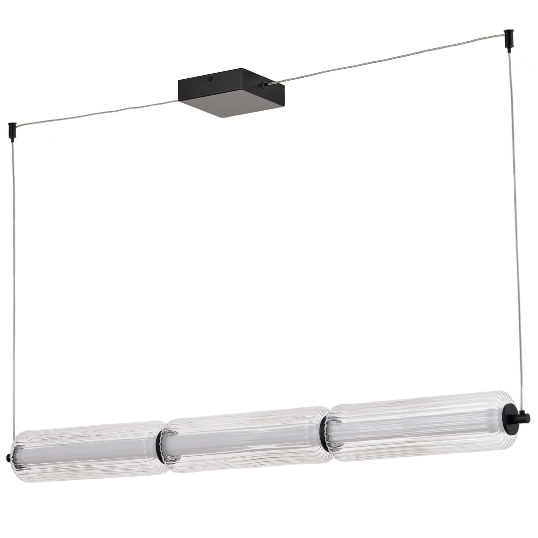 Ramona 30W Horizontal Pendant in Matte Black by Dainolite