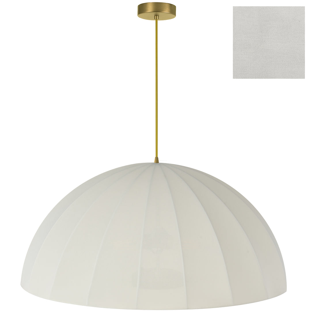 Ronny 1 Light Pendant in Aged Brass by Dainolite