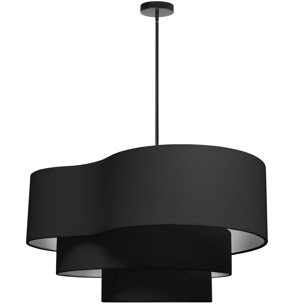 Rory 4 Light Pendant in Black by Dainolite