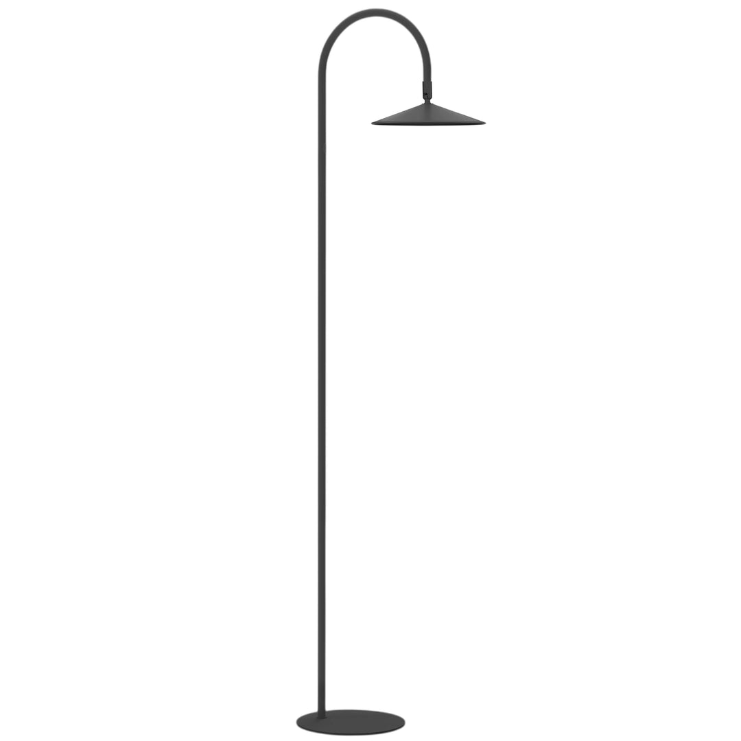 Raquel 10W 5CCT Arc Floor Lamp in Matte Black by Dainolite