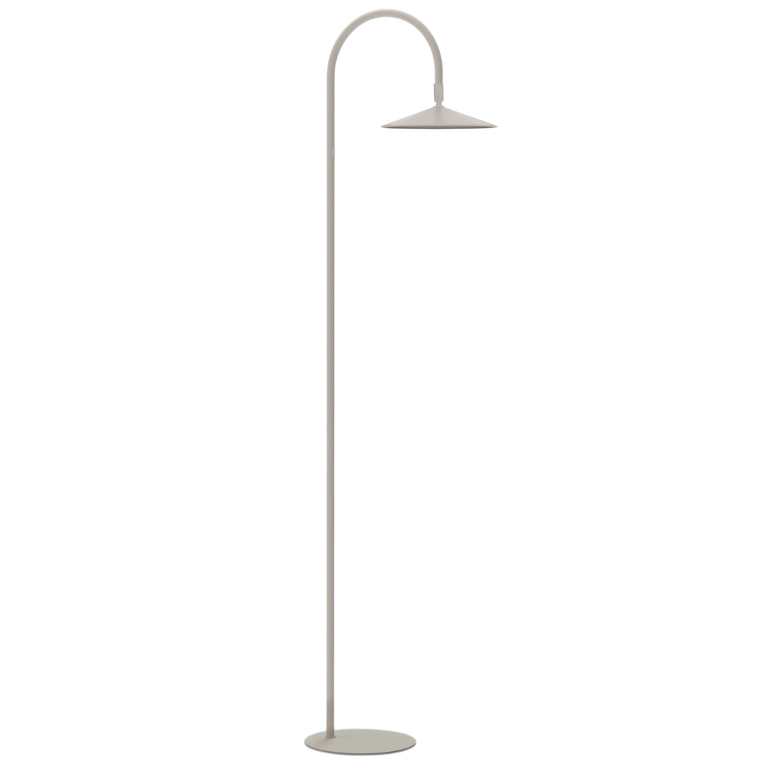 Raquel 10W 5CCT Arc Floor Lamp in Matte Linen by Dainolite