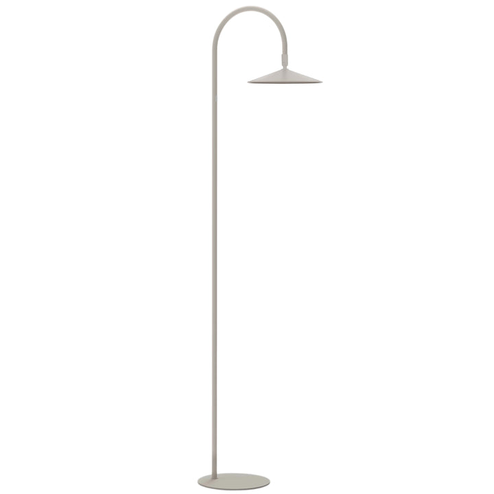 Raquel 10W 5CCT Arc Floor Lamp in Matte Linen by Dainolite