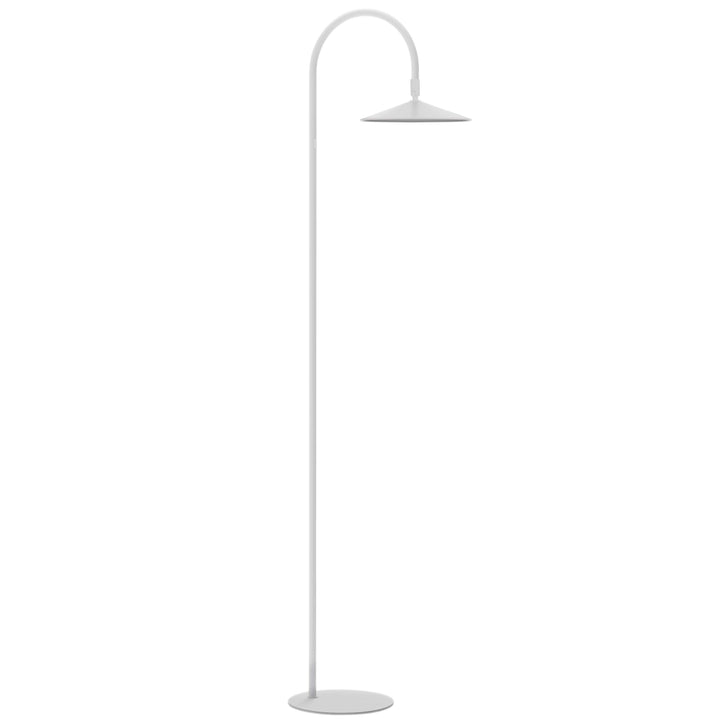 Raquel 10W 5CCT Arc Floor Lamp in Matte White by Dainolite