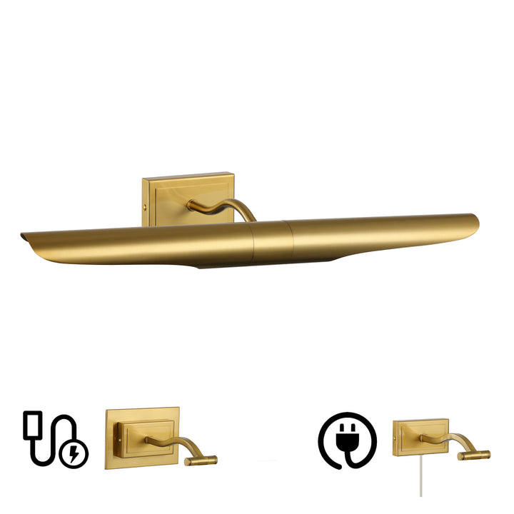 Roselyn 2 Light Picture Light in Aged Brass by Dainolite
