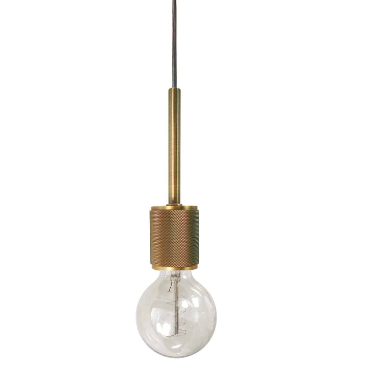 Roswell 1 Light Pendant in Aged Brass by Dainolite