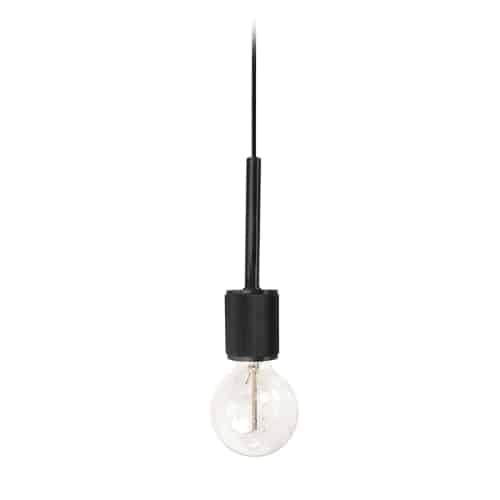 Roswell 1 Light Pendant in Black by Dainolite