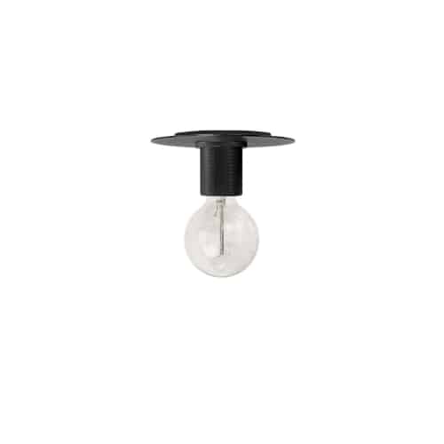 Roswell 1 Light Flush Mount (RSW-61FH) in Black by Dainolite