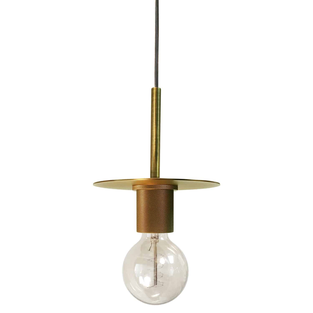 Roswell 1 Light Pendant (RSW-61P) in Aged Brass by Dainolite