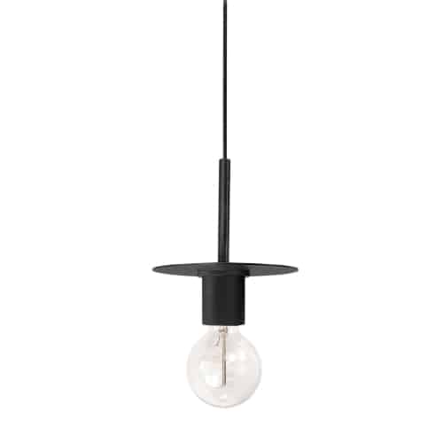Roswell 1 Light Pendant (RSW-61P) in Black by Dainolite
