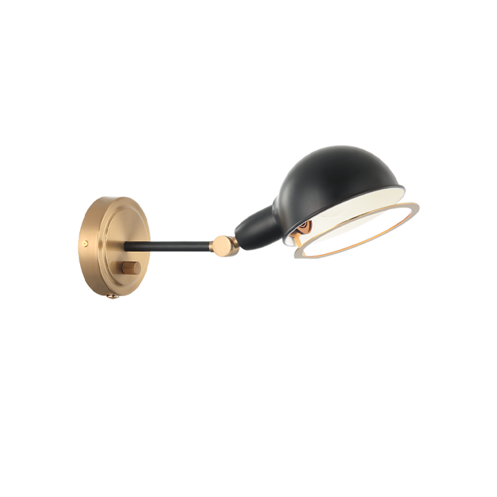 Steel Frame with Adjustable Head Two Tone Wall Sconce