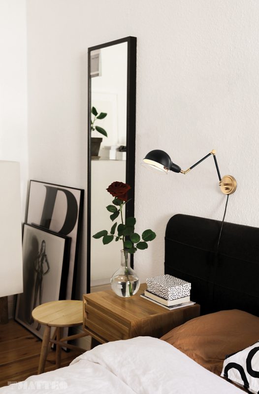 Steel Frame with Adjustable Arm and Head Two Tone Wall Sconce