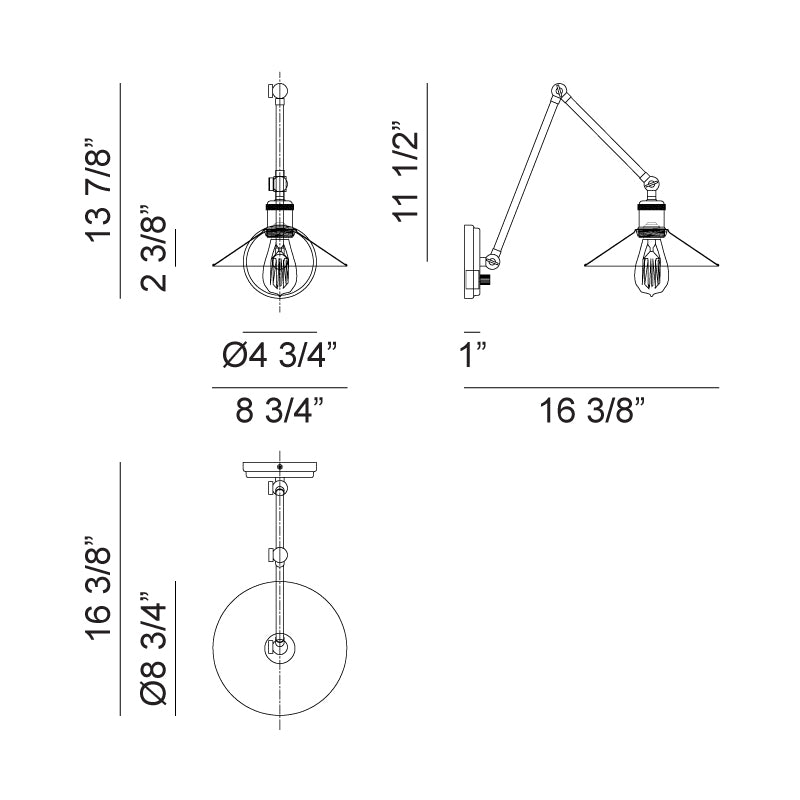 Brixson - 1 Light Wall Sconce