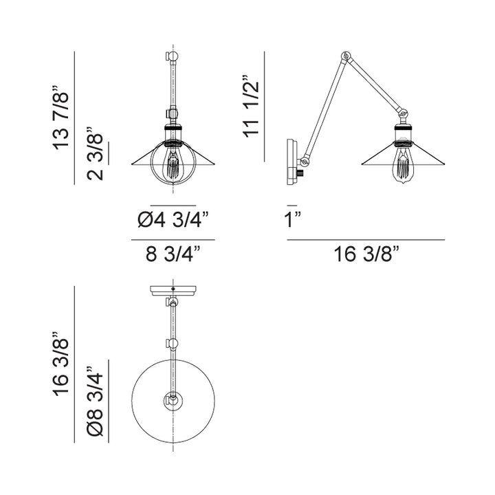 Brixson - 1 Light Wall Sconce