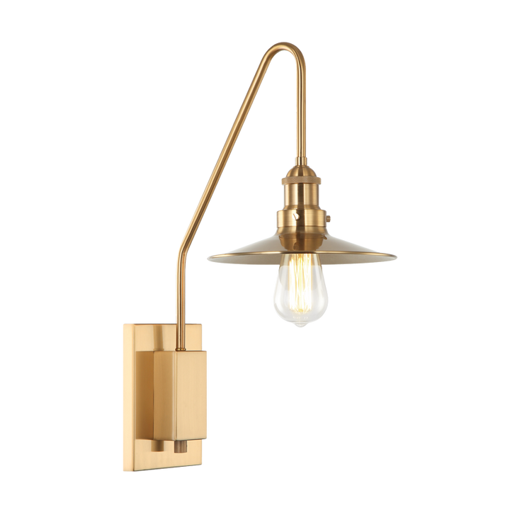 Steel Frame Curve Arm Wall Sconce