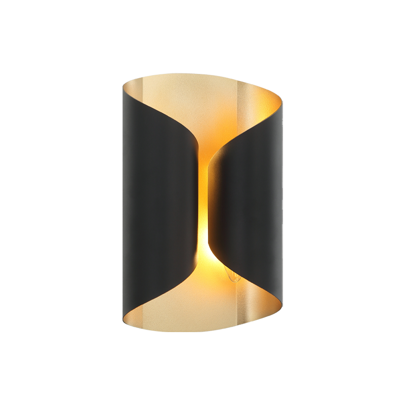 Steel Curved Frame Two Tone Wall Sconce