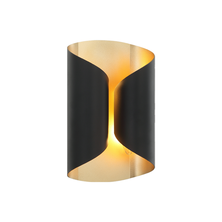 Steel Curved Frame Two Tone Wall Sconce