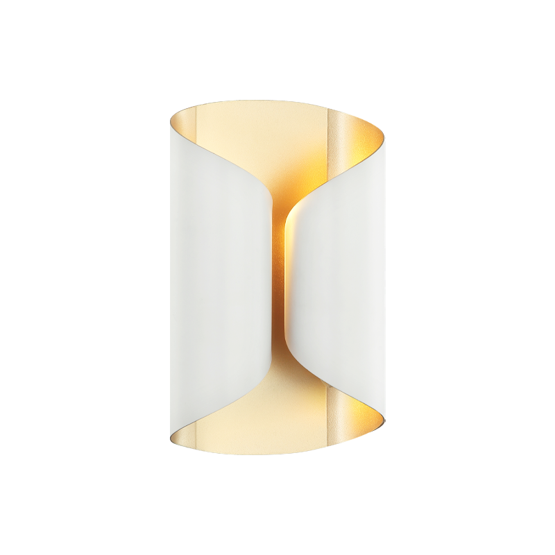 Steel Curved Frame Two Tone Wall Sconce