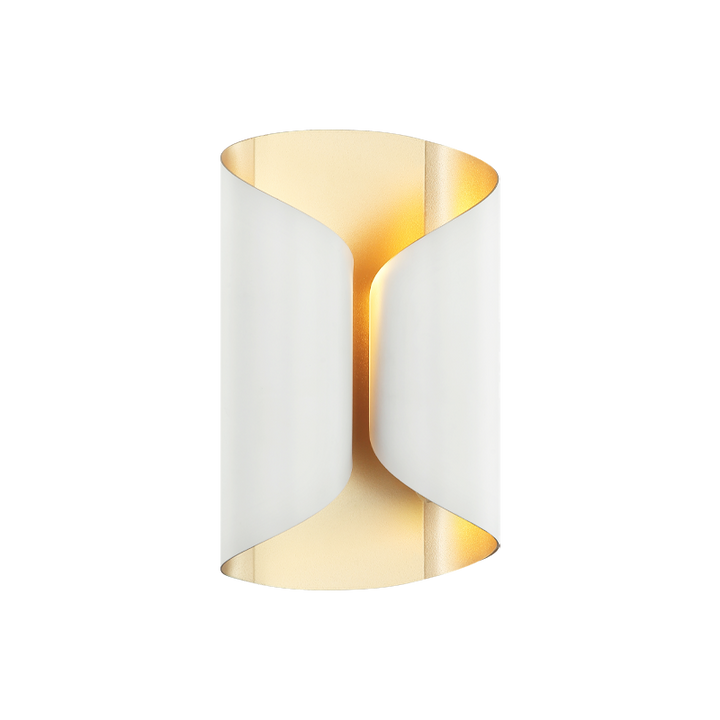 Steel Curved Frame Two Tone Wall Sconce