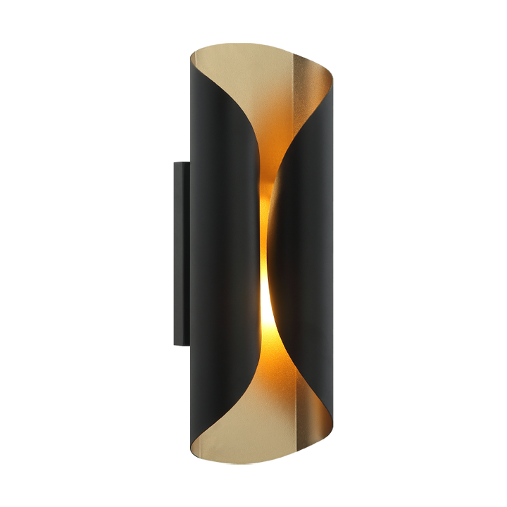 Steel Curved Frame Two Tone Wall Sconce