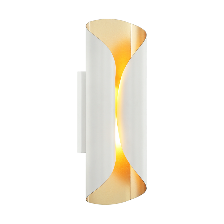 Steel Curved Frame Two Tone Wall Sconce
