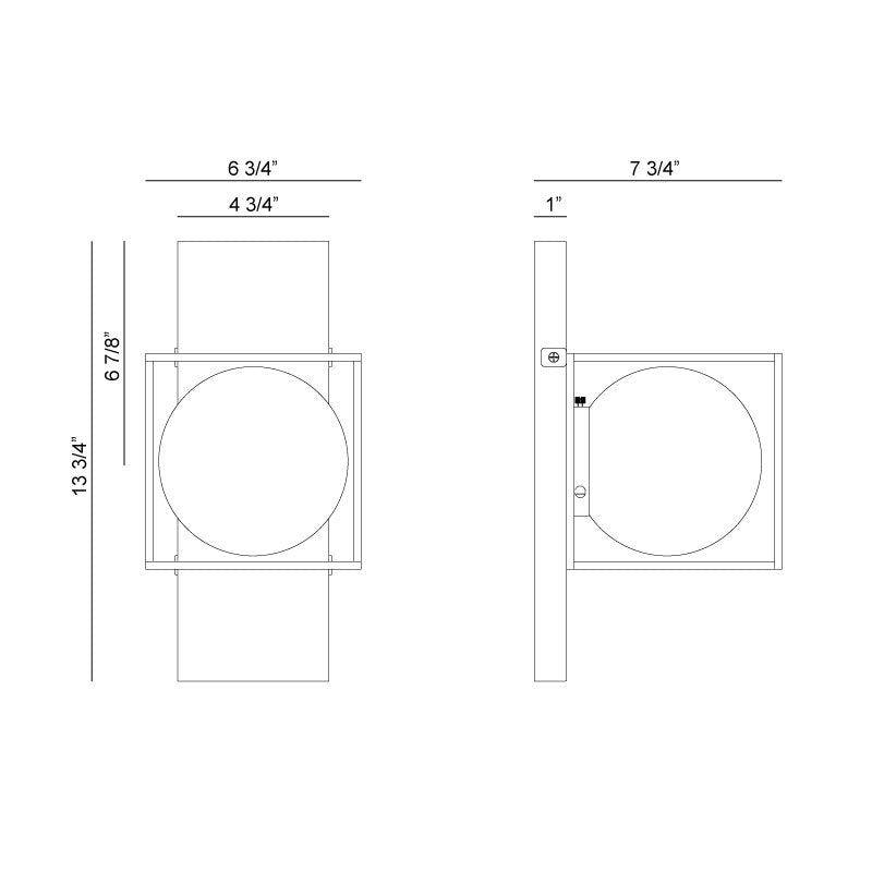 Squircle - 1 Light Wall Sconce