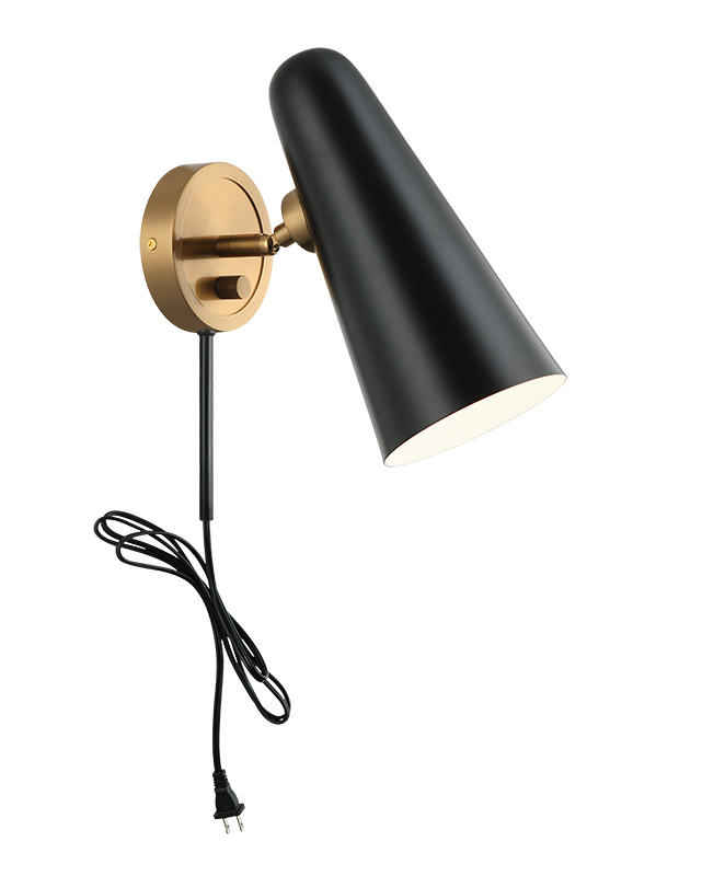 Steel Frame with Adjustable Head Wall Sconce