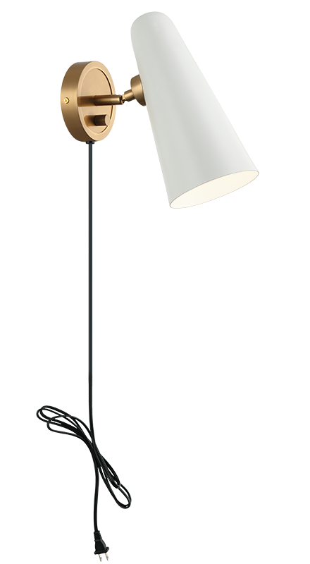 Steel Frame with Adjustable Head Wall Sconce